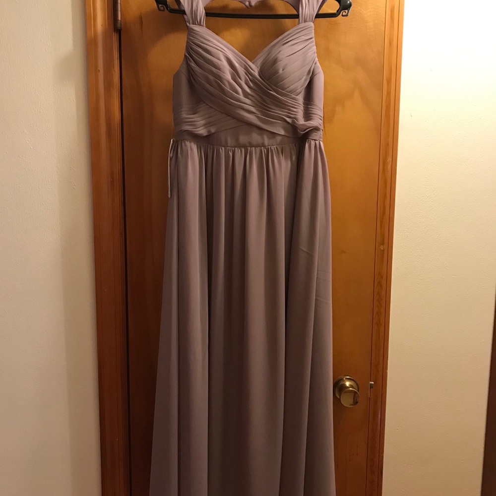 Azazie Raine bridesmaid dress in Dusk custom size 4